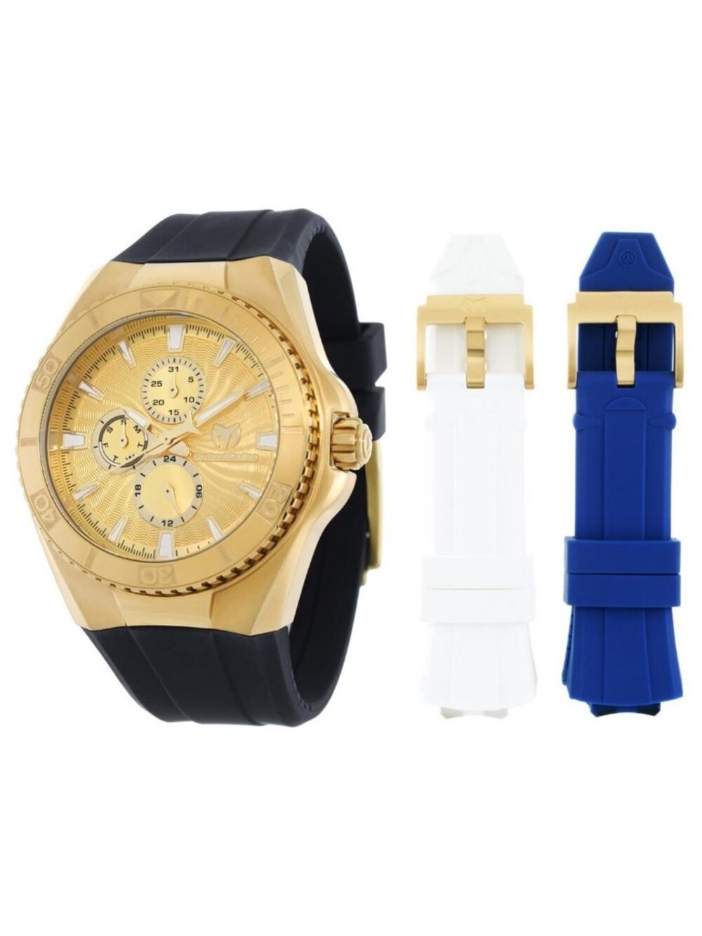 NWT Technomarine Cruise Quartz Gold Dial Men's Watch